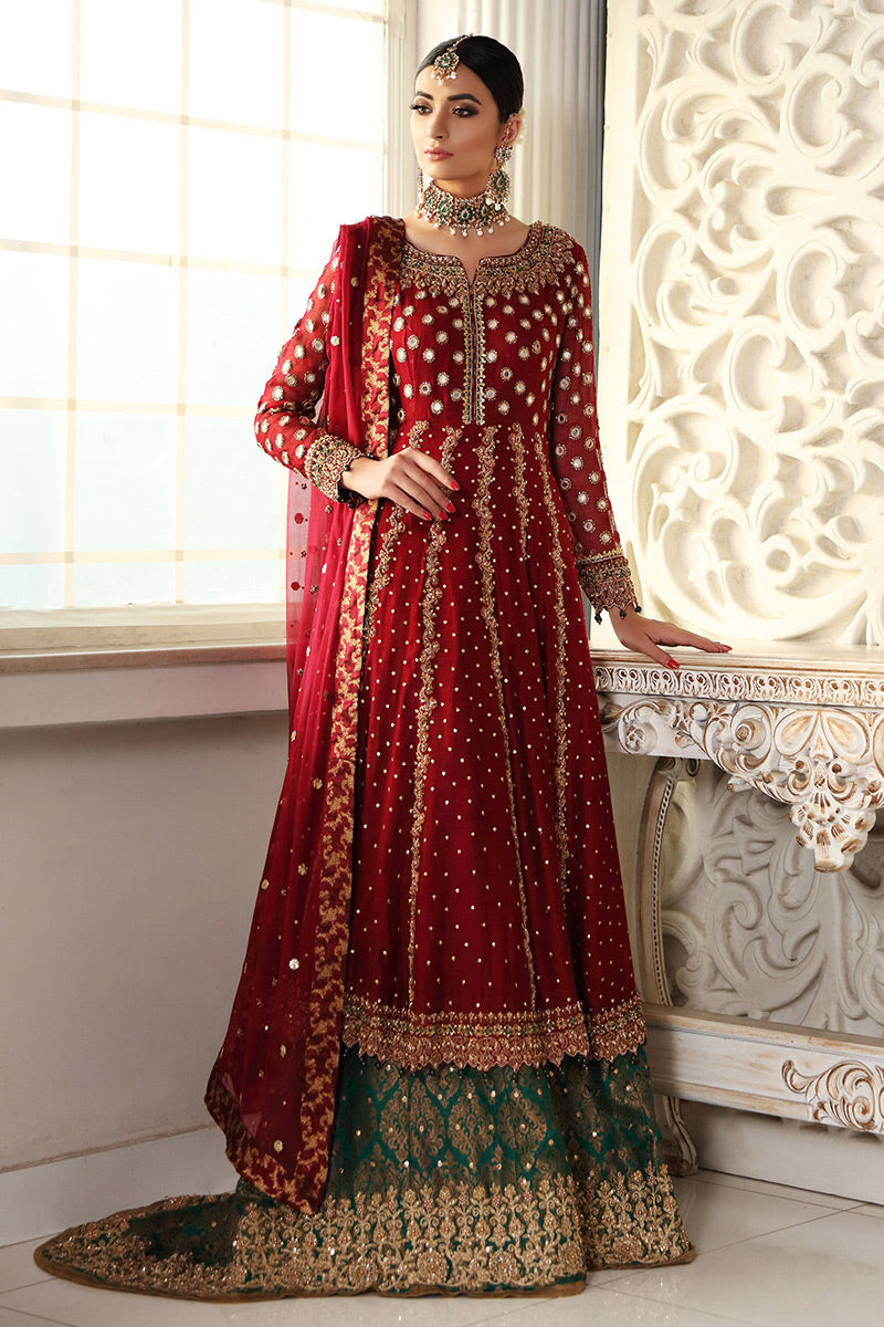 Crimson Red By Aisha Imran - STITCHED