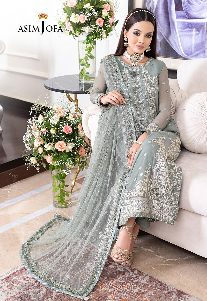 EMBROIDERED ORGANZA By ASIM JOFA (Stitched)