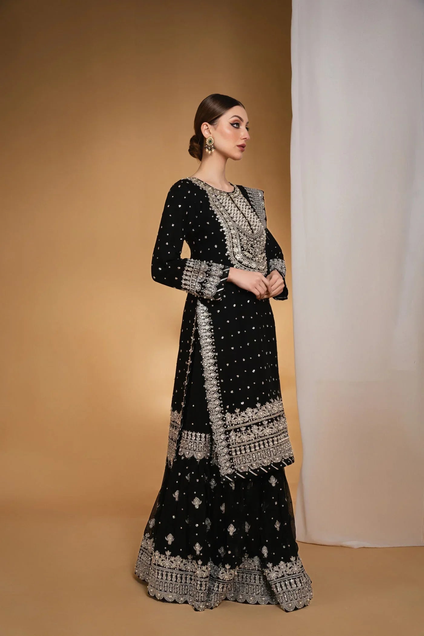 3 Piece Stitched - Chiffon Embroidered LM-2